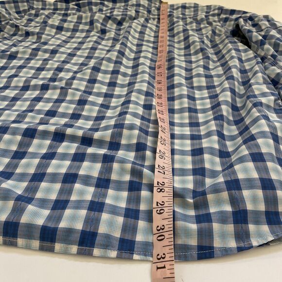 Orvis Western Shirt MENS XL Plaid Long Sleeve Button Down Nylon Fishing Hiking‎ - Picture 8 of 10